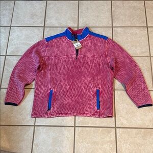 Chubbies Fuchsia and Royal Blue Quarter-Zip